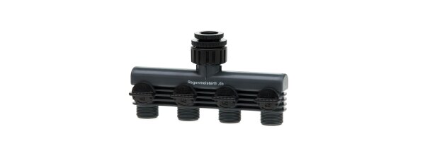 Wasserverteiler mit 4/2 Hähnen
