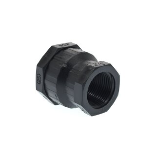 Reduziermuffe von 33,3 mm (G1") IG auf 26,5mm (G3/4") IG mit O-Ringen