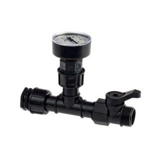 Wassermengen Messgerät Druck/Durchfluss zur Bestimmung der verfügbaren Wassermenge