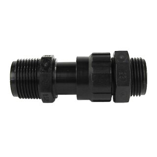 Adapter/Verlängerung AG/AG beidseitig 33,3 mm (G1") Aussengewinde mit Überwurf Verschraubung