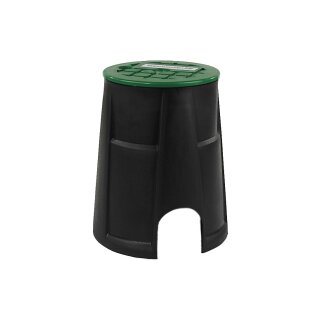 Ventilbox rund, für 1 Ventil, Filter, oder Kugelhahn