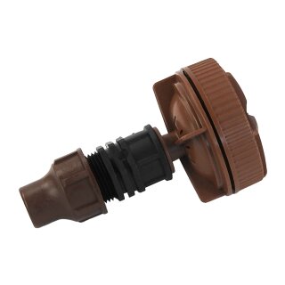 Entlüftung Tropfschlauch mit Premium Schraubverbindung, 16 mm